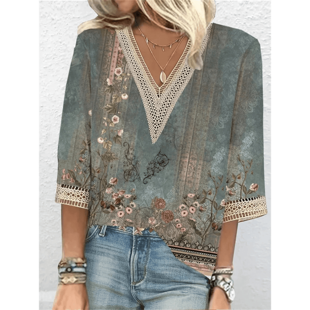 Isabel | Estilosa blusa cuello en V